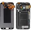 Generic Showgood per Samsung Galaxy Note 2 LCD N7100 Note2 N7105 Display Touch Screen Digitizer Assembly Parti di ricambio (N7100 Frame bianco)