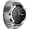 HiFuture FutureGo Pro Smartwatch Uomo: Acciaio 1.32 inossidabile Orologio Fitness con Contapassi Cardiofrequenzimetro, 24 Modalit Sportivo, Impermeabile 3ATM per Android e iOS