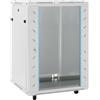 vidaXL Armadietto di Rete 15U con Ruote Girevole 19 IP20 60x45x86 cm, Armadio di Rete autoportante, Armadio Dati, Supporto di Rete