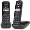 GIGASET AS 690 DUO BLACK DECT CON 1 AGGIUNTIVO