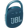 JBL CLIP 4 Speaker Bluetooth Portatile, Cassa Altoparlante Wireless con Moschettone Integrato, Design Compatto, Resistente ad Acqua e Polvere IPX67, fino a 10 h di Autonomia, USB, Blu