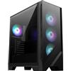 MSI MAG FORGE 320R AIRFLOW Case Mid-Tower PC - Supporto schede madri ATX, compatibilità con GPU RTX 40, ventole ARGB, filtri antipolvere magnetici, vetro temperato, scheda di controllo ARGB 1 a 6, USB
