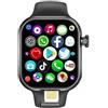JINSHANGZI 5G Android Smartwatch CD20 2.29-inch AMOLED Screen with 180 ° Rotating Camera Supports SIM Card WiFi GPS Video Calls (Black,8GB 128GB)