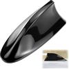 QWORK® Copertura universale per antenna a pinna di squalo per auto - Ricezione del segnale AM/FM con base adesiva per auto, SUV, camion, furgoni