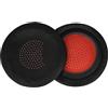 vhbw 2x cuscinetti auricolari di ricambio compatibile con Plantronics Blackwire 5220, 5210, 7225 cuffie, headset, fibra sintetica nero/rosso