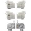 LOTSA. STYLE Cartuccia del filtro dell'ammortizzatore dell'inchiostro DTF Direct to Film Parte di ricambio per L1800 L1300 L800 L360 L353 L355 L455 L358 L550 L558 (6 pezzi, 2 bianchi 4 colori)