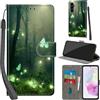 Haninsuze Cover per Samsung Galaxy A35 5G Custodia Cover Pelle Libro Portafoglio con Porta Carte Magnetica Protezione Antiurto Cuoio Flip Case Custodia Cover per Samsung A35 5G, Farfalla