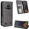 Jiajihua Custodia Compatibile con Doogee S88 Pro Case,Compatibile con Doogee S88 Plus in pelle PU Flip Kickstand Wallet Card Slot Chiusura magnetica Black