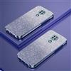 PAIX Custodia Telefono Trasparente Compatibile con Motorola Moto G9 Plus Cover Cornice Elettroplaccata Gradiente Glitter Protettiva Sottile TPU