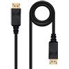 Nanocable 10.15.2301 - Cavo DISPLAYPORT, DP/M-DP/M, maschio a maschio, (20 pin), nero, 1.0 mts