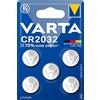 VARTA Batterie a bottone CR2032, 5 pezzi, Power on Demand, al litio, 3 V