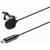 Saramonic Lavalier Microfono con USB-C per dispositivi mobili e Computer con Cavo da 6 m e Adattatore USB-C ad Angolo retto (LavMicro U3B)