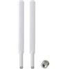 Superbat Antenna WLAN RPSMA Doppia Banda 2.4G/5.8GHz 8dBi MIMO Compatibile con Router, Mini PCI-Express, Scheda di Rete PCIE, Adattatore WiFi, Telecamera di Sorveglianza (2 Pezzi)