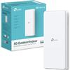 TP-Link Archer NX500-Outdoor Router 5G con SIM da Esterno, WiFi 6 AX3000Mbps Dual Band, 5G fino a 4.67Gbps, Connette 200+ dispositivi, Porta 2.5GE, PoE passivo/802.3af/at, IP66, Montaggio Facile