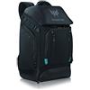 Acer PBG591 Predator Utility - Zaino da viaggio impermeabile e antistrappo, adatto e protegge fino a 17,3 pollici Predator, colore: nero con dettagli color foglia di tè