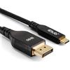 Club 3D CLUB3D USB Type-C TO DISPLAYPORT DP80 BIDIRECTIONAL VESA Certified Cable 1M/3.28 FT - Kabel - Digital/Daten Cavo USB