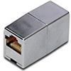 DIGITUS DN-93901 - Accoppiatore RJ45 Cat 5e - 1 pezzo - Prolunga cavo LAN - Connettore cavo di rete Cat5e - Compatibile PoE+ - Accoppiatore modulare - Per switch, DSL, modem, router, PC - Argento