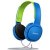 PHILIPS AUDIO Shk2000Bl/00 Cuffie Per Bambini Over Ear, Limite Di Volume Di 85 Db, Isolamento Acustico, Cuscinetti Auricolari Morbidi, Archetto Ergonomico, Taglia Unica, Blu (Blue)