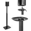 Maclean MC-896 Supporto da pavimento per altoparlanti compatibile con Sonos One and One SL Stand con supporto per gestione cavi regolabile in altezza da 70 a 127 cm (1)