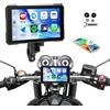 CAMECHO [2026 NOVITÀ] CAMECHO 5 pollici Touchscreen Wireless Carplay Moto con rilevamento della pressione dei pneumatici, GPS Moto Auto con CarPlay wireless Android Auto Bluetooth IP67 impermeabile 12V