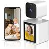 CIAJIE Telecamera di sicurezza domestica per interni, telecamera per animali domestici, telecamera per cani 1080P con video bidirezionale, monitor per anziani/bambina/bambina/bambina/animale domestico