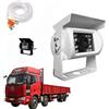 DISCORAMA RETROCAMERA PER AUTO, TELECAMERA POSTERIORE PER CAMPER CAMION FURGONI, RETROCAMERA CON STAFFA, TELECAMERA PER RETROMARCIA SICUREZZA PARCHEGGIO - DISCORAMA® (Bianco)