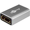 goobay Adattatore HDMI accoppiamento/connettore angolare 8K @ 60Hz e 4K @ 120Hz HDMI femmina a HDMI femmina 48 Gbits prolunga adattatore/HDR, ARC, placcato oro, 72008