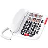 ALCATEL TMAX 10+ Telefono a filo per anziani - Tasti grandi - Audio Boost - Tasti con foto - Vivavoce - Indicatore luminoso di chiamata - Suoneria forte - Compatibile con apparecchi acustici
