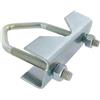 Metronic 450352 zanca ringhiera balcone Supporto Antenna per pali ∅ 25÷50 mm, in acciaio con zincatura elettrolitica