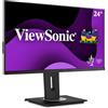 ViewSonic VG2456 24" Docking Monitor with USB Type-C and Ethernet, Full HD 1920x1080, 5ms, 250 CD/m², IPS, HDMI, DisplayPort, VGA