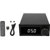 Annadue Preamplificatore Switching 4 in 1, Schermo Digitale, Multi-ingresso Stereo HIFI, Convertitore Senza Perdita di Volume Regolabile a distanza. (Spina europea)