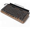 Annadue Tastiera per macchina da scrivere retrò, tastiera compatta retrò a pois vintage, tastiera meccanica Bluetooth senza fili per computer desktop/laptop Mac/telefono,83 tasti,interruttore blu