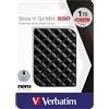 Verbatim SSD Store 'n' Go Mini - 1 TB - Nero - 35 g - SSD esterno - SSD USB 3.0 - SSD esterno - per Windows e Mac OS X - unità portatile - USB-C - unità flash esterna