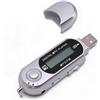 Sxhlseller Lettore MP3 USB, Lettore Musicale Digitale con Display LCD, Supporta i Formati MP3 e WMA, Musicale USB con Scheda TF Fino a 32 GB, Spegnimento Automatico, Batterie AA, (SILVER)