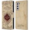 Head Case Designs Licenza Ufficiale Harry Potter The Marauder's Map Prisoner of Azkaban II Custodia Cover in Pelle a Portafoglio Compatibile con Samsung Galaxy S21 5G