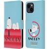 Head Case Designs Licenza Ufficiale Peanuts Casa Snoopy Sogni Deco Custodia Portafoglio in Pelle Compatibile con Apple iPhone 15