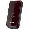 Nokia 2720 Cellulare (Bluetooth, Opera Mini, Kalender, Radio) fold deep red [Importato da Germania]