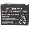 AccuCell Batteria compatibile per Samsung SGH-D900, SGH-D900i, SGH-E780
