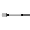Generic Adattatore audio da USB C a jack da 3,5 mm, HIFI, tipo C a jack, treccia di nylon, cavi jack stereo per amplificatori, chitarra, pianoforte, karaoke, chiamate, trasferimento di schede audio
