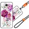 JEZSTHAI Cover Compatibile con Samsung Galaxy J6 2018,Cellulare Girocollo Custodia con Cordino Laccio Tracolla Regolabile,Antiurto AntiGraffio Protettiva Silicone TPU Motivi Bumper Case,A02