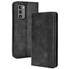 BellaCase Custodia LG Wing 5G [Custodia portafoglio] [Staffa] [Slot per schede] [Flip Cover magnetica] Compatibile con lo smartphone LG Wing 5G(Nero)