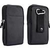 WFCKPQF Sacchetto Clip da Cintura Porta Cellulare Verticale, Borsa da Cintura Uomo per Cellulari, Smartphone Custodia con Clip da Cintura Telefono Sacchetto Marsupio Portamonete Portafoglio con Moschettone