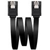 Nanocable 10.18.1001-BK - Cavo Dati SATA III 6g con Ancore, Colore Nero, 0.5 MTS