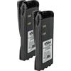vhbw 2x batteria compatibile con Motorola GP580, GP540, GP340, GP360, GP640, GP380 radio (1500mAh, 7,2V, NiMH) + clip