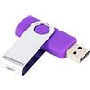 Weetack Chiavetta USB rotante da 128 MB, materiale metallico, memoria flash ad alta velocità, colore casuale, compatibile con USB 2.0 e /Linux