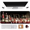 RTGGSEL 31.5x11.8 pollici antiscivolo lungo esteso grande tappetino mouse da gioco con bordi cuciti xl laptop tastiera mouse tappetino
