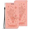 TIANCI Cover per Samsung Galaxy M51, Flip Cover in Pelle con Motivo a Rose e Farfalle, Case Antiurto di Alta Qualità Custodia per Samsung Galaxy M51