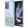 RankOne Custodia per Telefono Adatta per OnePlus Nord CE 2 Lite 5G (6.59 Inches) Custodia con Disegno a Colori in Silicone TPU Trasparente - Fiori 11