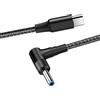 Zeizafa DC4.5x3.0mm a Tipo C Ingresso Cavo di Ricarica Veloce Supporto PD100W Per Laptop Notebook (DC4.5x3.0 A USB A 4.5mm Adattatore Cavo di Ricarica Rotondo 4.5x3.0mm Spina
