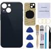 Perzework Sostituzione posteriore posteriore OEM per iPhone 13 Mini 5.4 pollici (mezzanotte/nero) con kit di riparazione